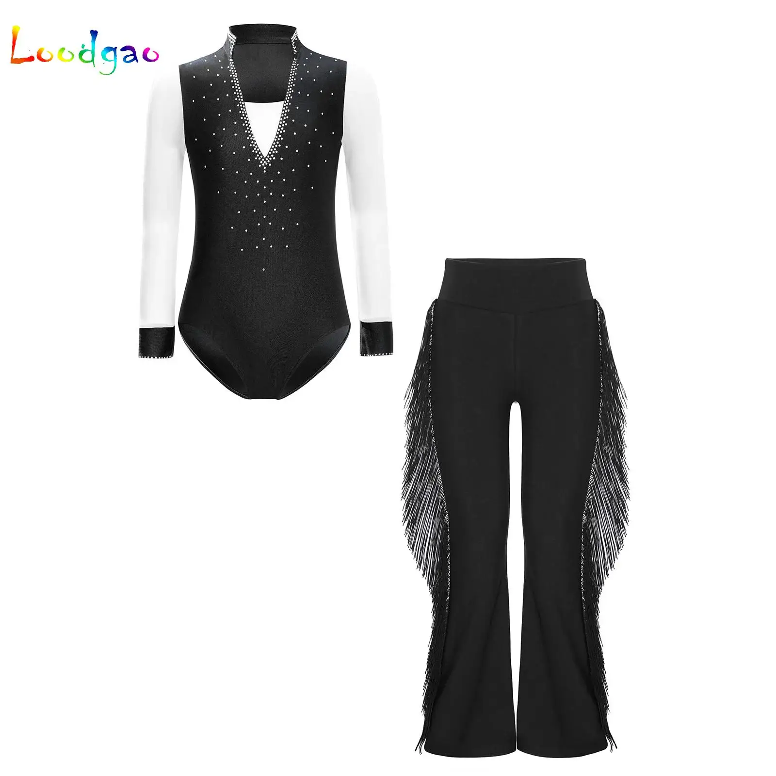 Kids Boys Latin Ballroom Dance Jersey Bodysuit Long Sleeve Rhinestones Leotard with Pants Set Figure Skating Performance Costume
Kids Boys Latin Ballroom Dance Jersey Bodysuit Long Sleeve Rhinestones Leotard with Pants Set Figure Skating Performance Costume