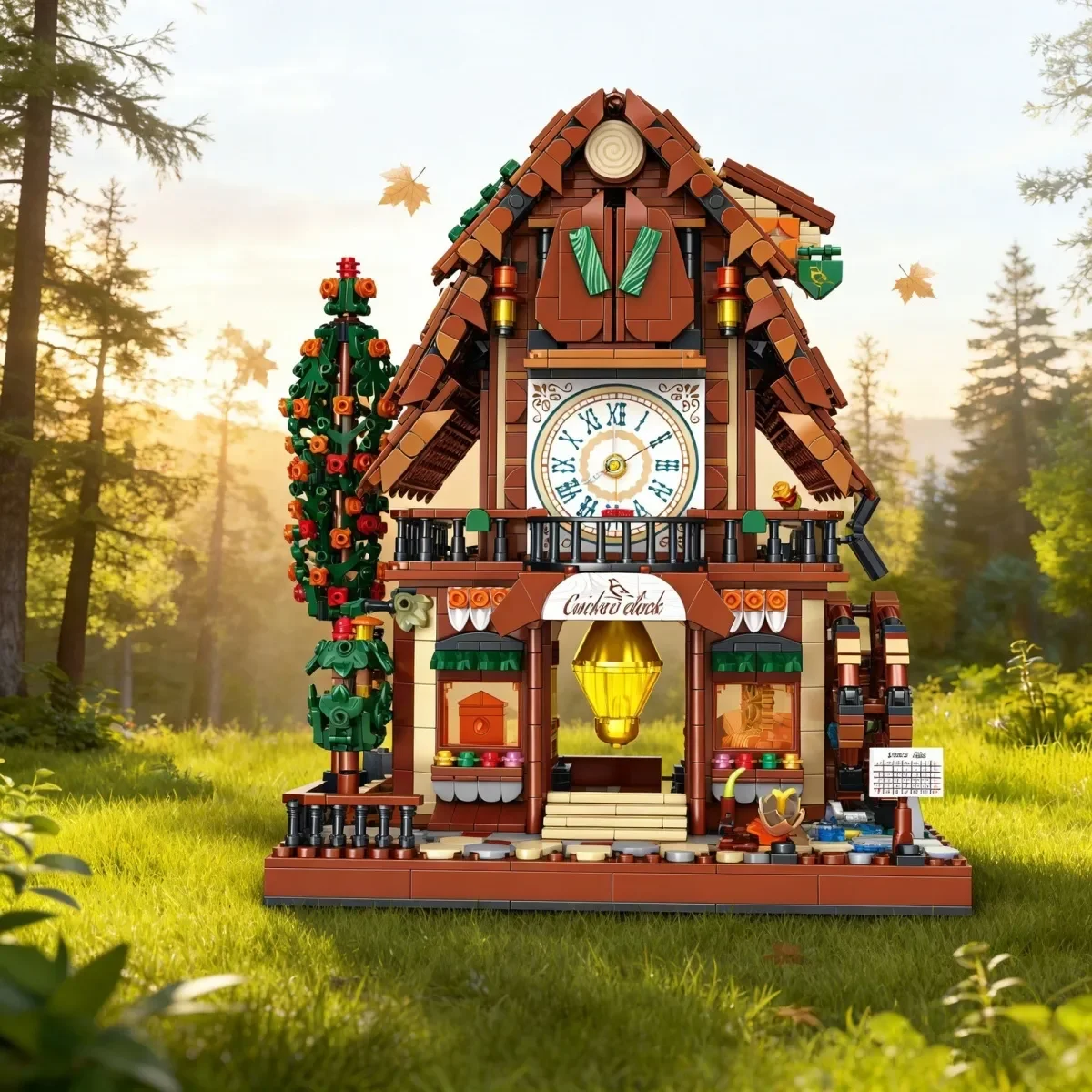 2062pcs Cuckoo Clock House Building Blocks Set Roman Clock Dial Medieval Hut Toys Children Birthday Holiday Gift
2062pcs Cuckoo Clock House Building Blocks Set Roman Clock Dial Medieval Hut Toys Children Birthday Holiday Gift 