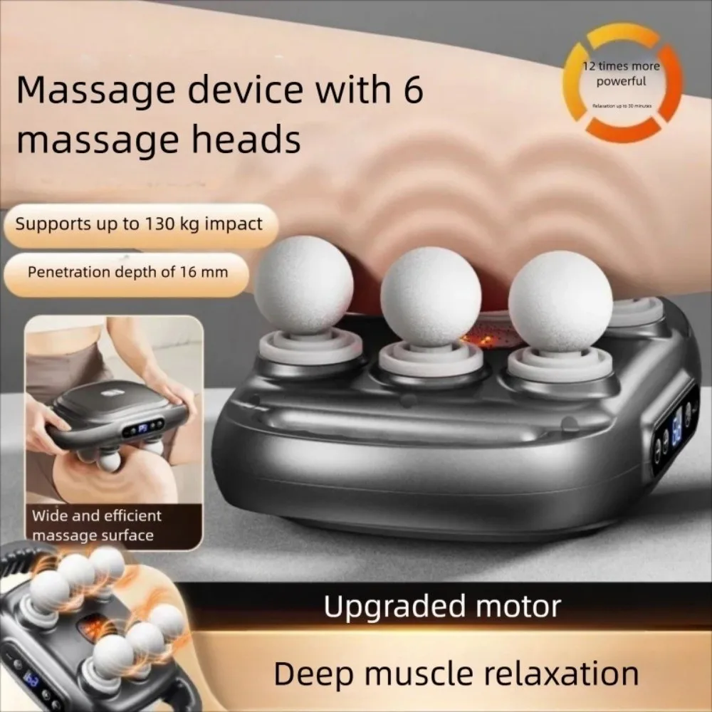 6-Heads Fascia Muscle Massager Professional High Frequency Massage Machine 9 Modes Rechargeable Fascia Massager
6-Heads Fascia Muscle Massager Professional High Frequency Massage Machine 9 Modes Rechargeable Fascia Massager