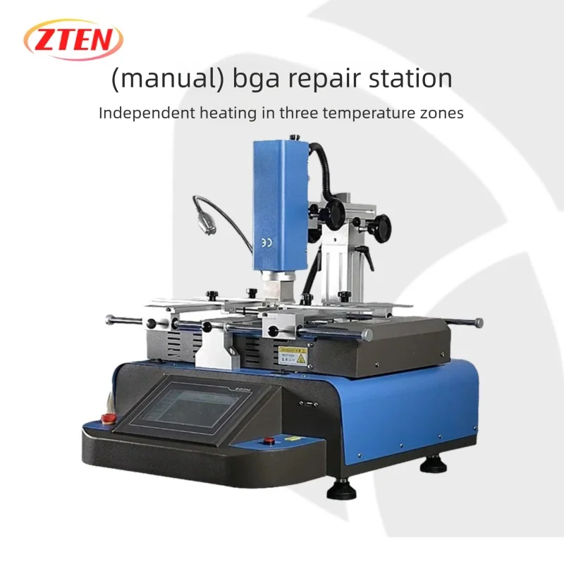 4800W Semi Automatic Solder Station 3 Zones Hot Air BGA Rework Machine HR560C for Laptops Game Consoles Soldering machine
4800W Semi Automatic Solder Station 3 Zones Hot Air BGA Rework Machine HR560C for Laptops Game Consoles Soldering machine