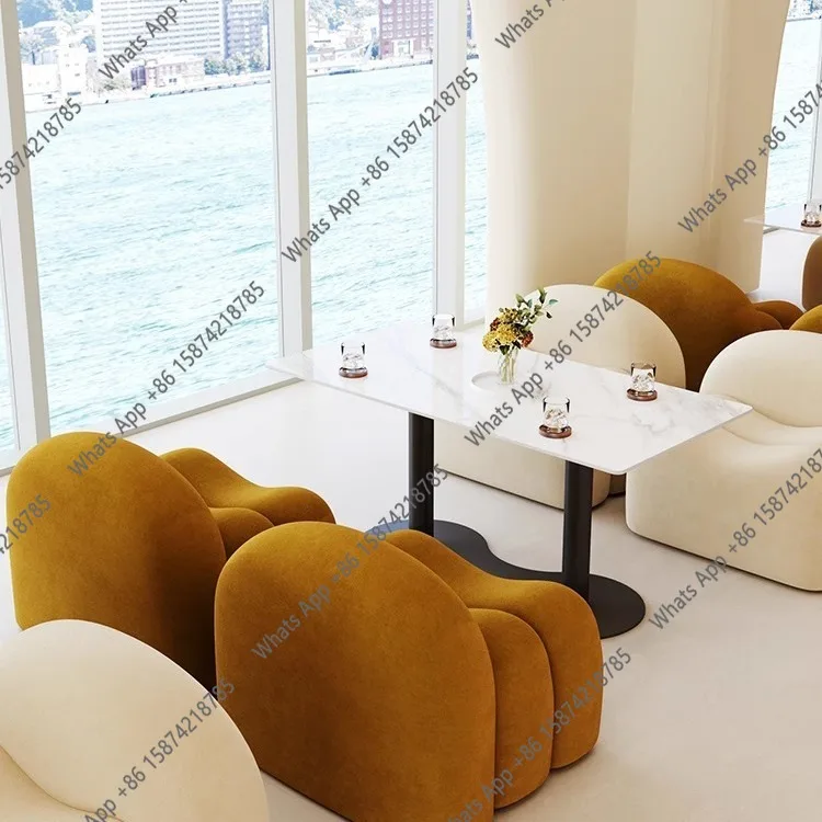 Small apartment creative homestay table office negotiation card seat simple small sofa dining room tea table chair combination
Small apartment creative homestay table office negotiation card seat simple small sofa dining room tea table chair combination