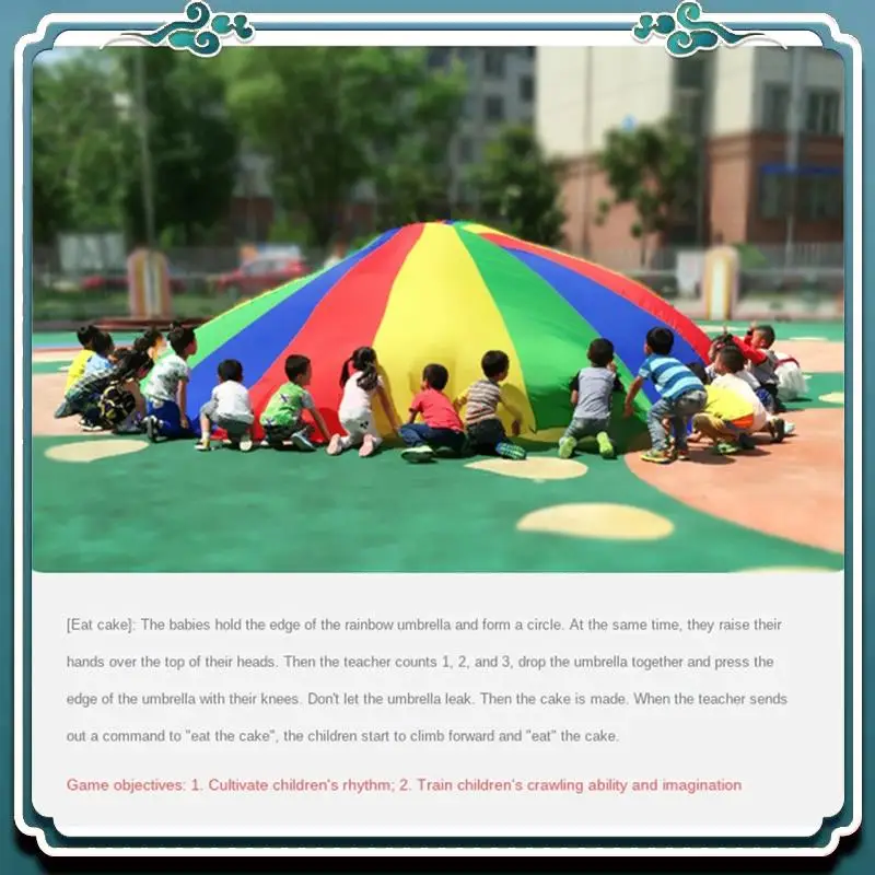 Reliable Kids Parachute Game, Rainbow Cloth Game Colorful Party Mat With Handles, Kids Outdoor Game Blanket
Reliable Kids Parachute Game, Rainbow Cloth Game Colorful Party Mat With Handles, Kids Outdoor Game Blanket