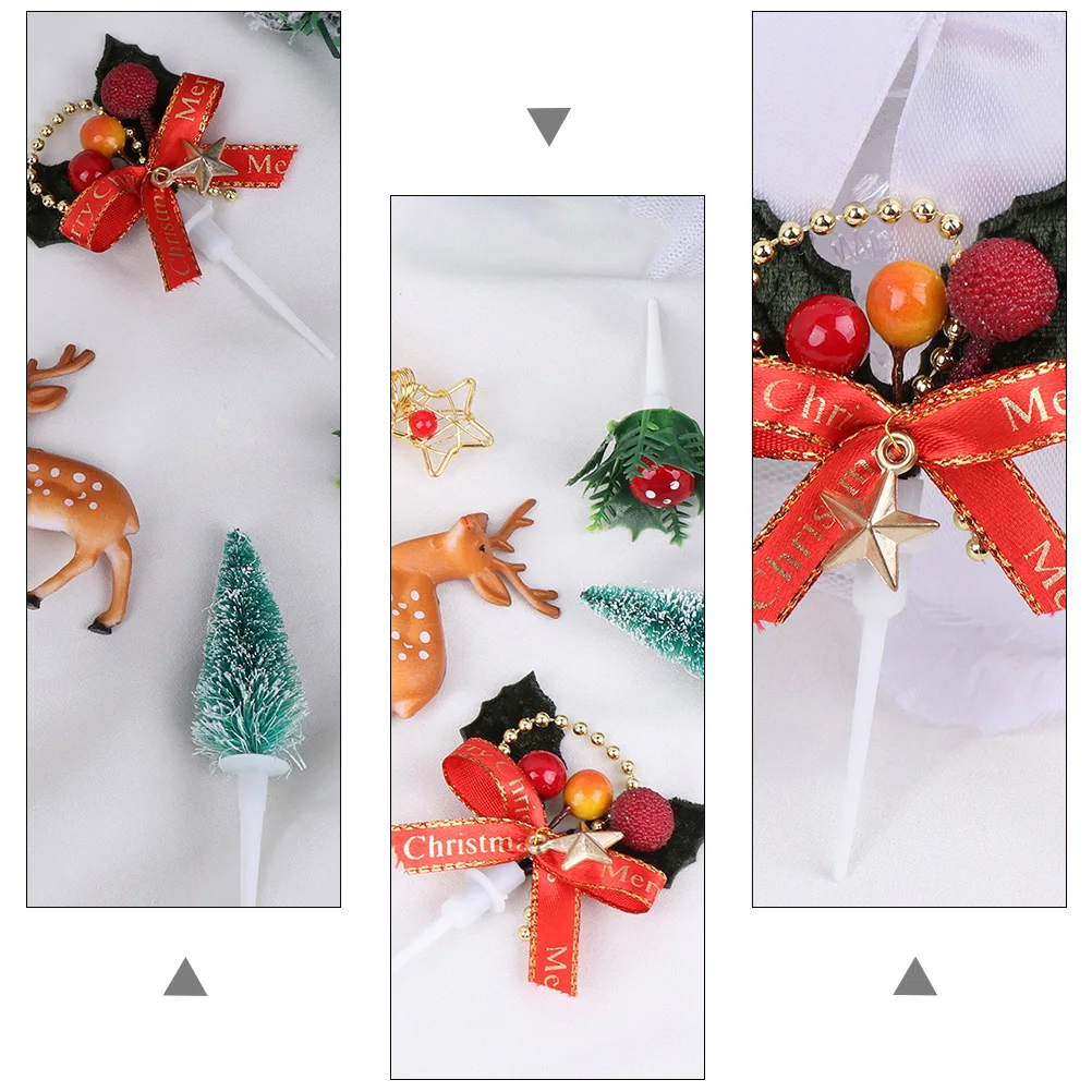 10 PCS Pentagram Five-pointed Star Plugin Cake Xmas Inserted Cards Plastic Christmas Toppers
10 PCS Pentagram Five-pointed Star Plugin Cake Xmas Inserted Cards Plastic Christmas Toppers