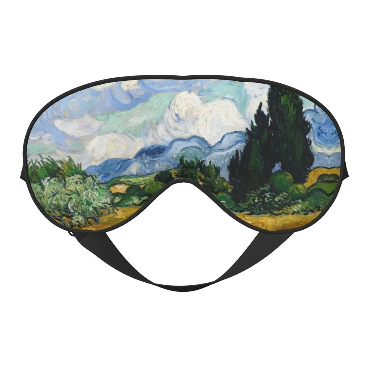 Пшеничное поле с кипарисами, мягкая дорожная маска для глаз, две боковые повязки на глаза, креативный Винсент Ван Гог, блокирующий свет, повязка на глаз для дома 
Пшеничное поле с кипарисами, мягкая дорожная маска для глаз, две боковые повязки на глаза, креативный Винсент Ван Гог, блокирующий свет, повязка на глаз для дома