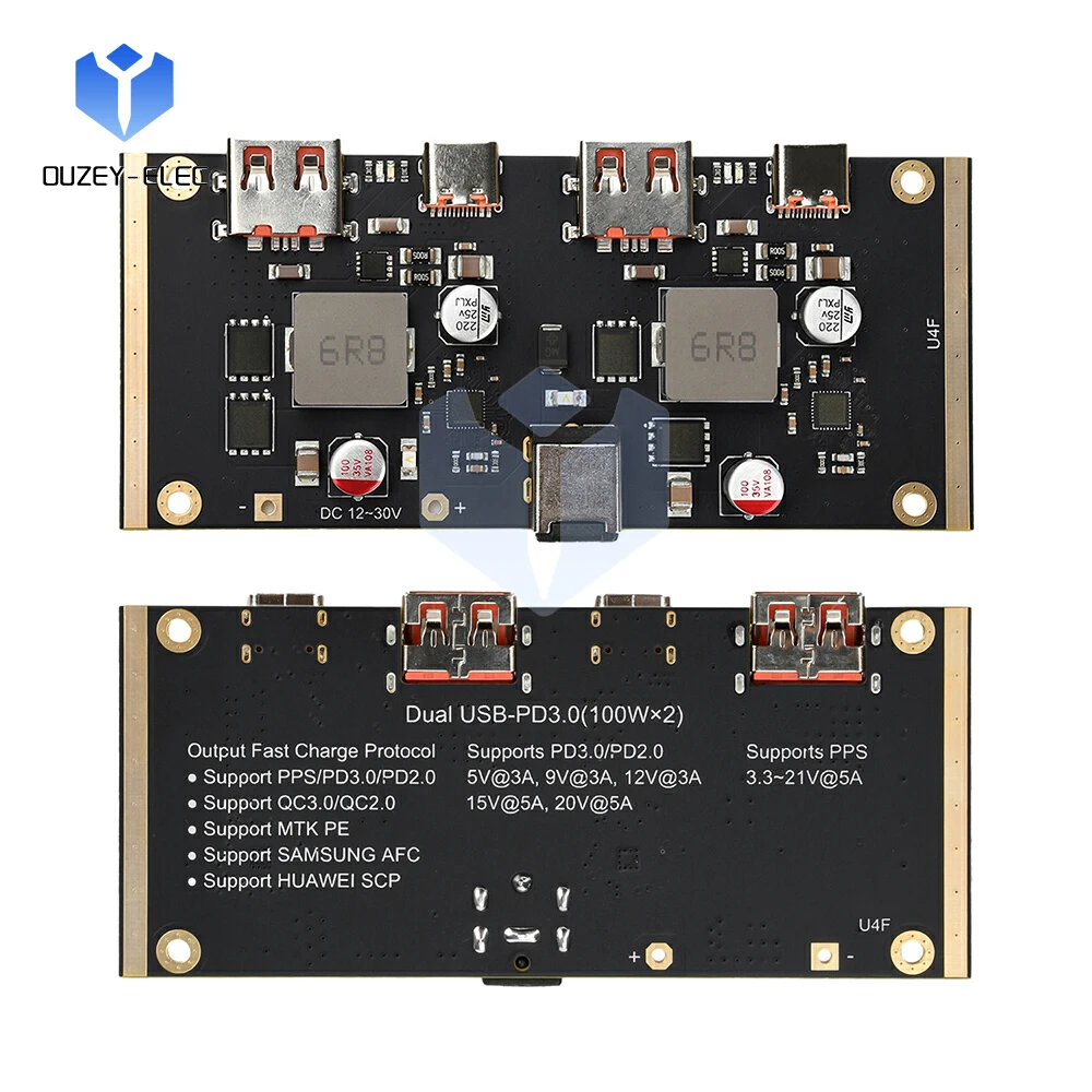 PD100W Lithium Battery Fast Charging Module DIY Mobile Power Motherboard Charge/Discharge Protection Temperature Control Module
PD100W Lithium Battery Fast Charging Module DIY Mobile Power Motherboard Charge/Discharge Protection Temperature Control Module