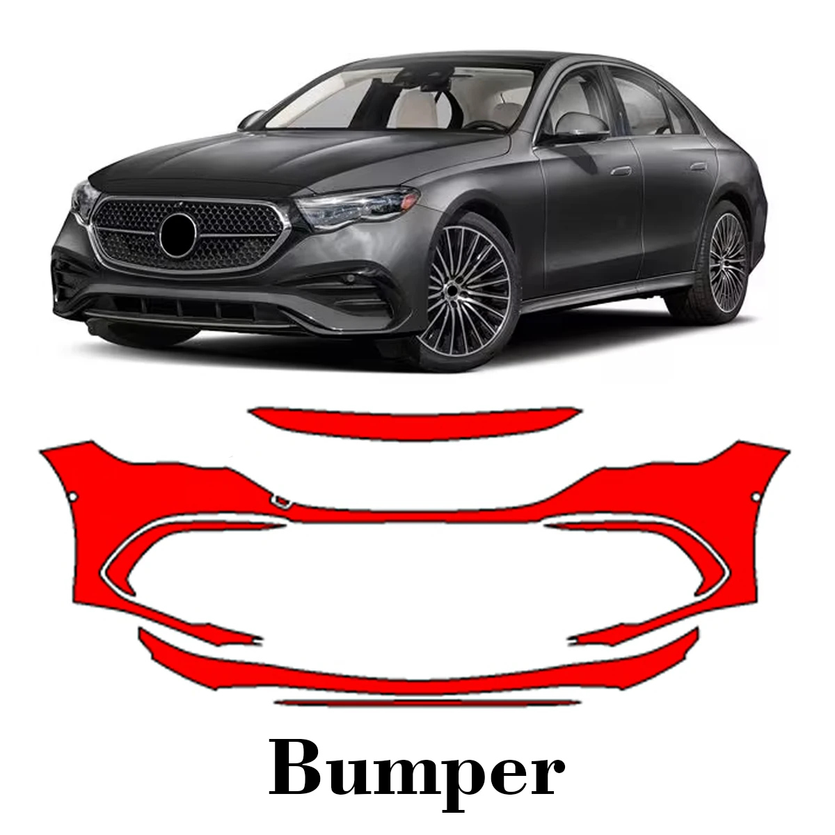 Car Precut Paint Protection Film Front Bumper Anti-scratch Exterior TPU PPF For Mercedes Benz E Class 2024-2025
Car Precut Paint Protection Film Front Bumper Anti-scratch Exterior TPU PPF For Mercedes Benz E Class 2024-2025