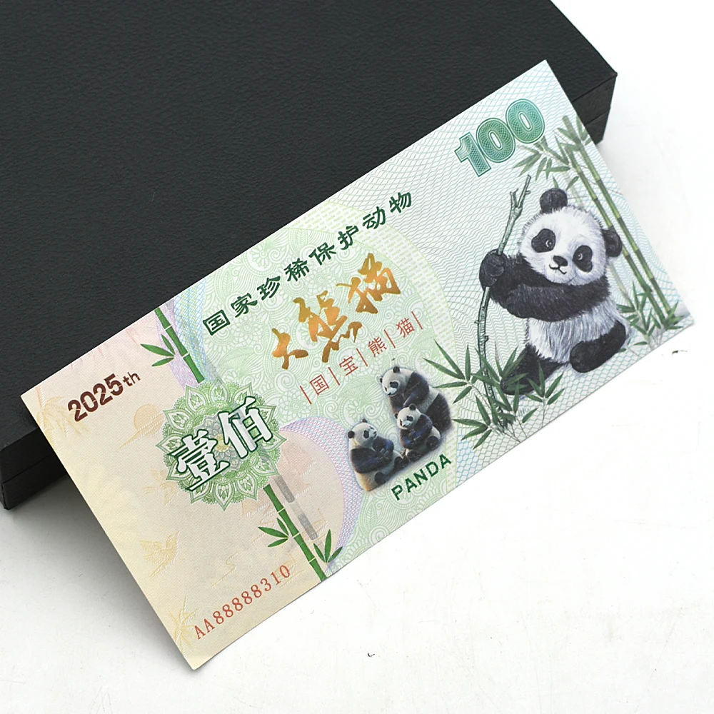 10pcs Chinese Panda Commemorative Banknote 100 Yuan Rare Animal Lucky Paper Money with UV Serial Number Collection Business Gift
10pcs Chinese Panda Commemorative Banknote 100 Yuan Rare Animal Lucky Paper Money with UV Serial Number Collection Business Gift