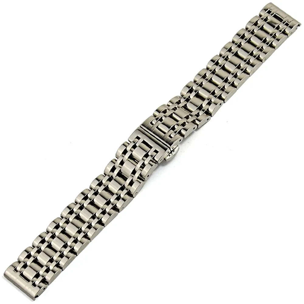High Quality Silver Seven Beads Solid Stainless Steel Watch Band 16mm 18mm 20mm 22mm Watch Strap Men Women Universal Watchband
High Quality Silver Seven Beads Solid Stainless Steel Watch Band 16mm 18mm 20mm 22mm Watch Strap Men Women Universal Watchband
