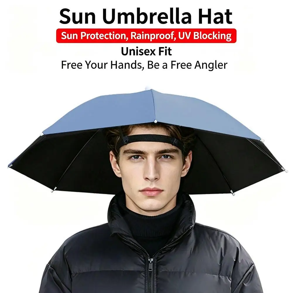 Portable Head-Mounted Umbrella Hat for Fishing Outdoor Hiking Gardening Sun Shade Rainproof Foldable Large Size Headwear
Portable Head-Mounted Umbrella Hat for Fishing Outdoor Hiking Gardening Sun Shade Rainproof Foldable Large Size Headwear