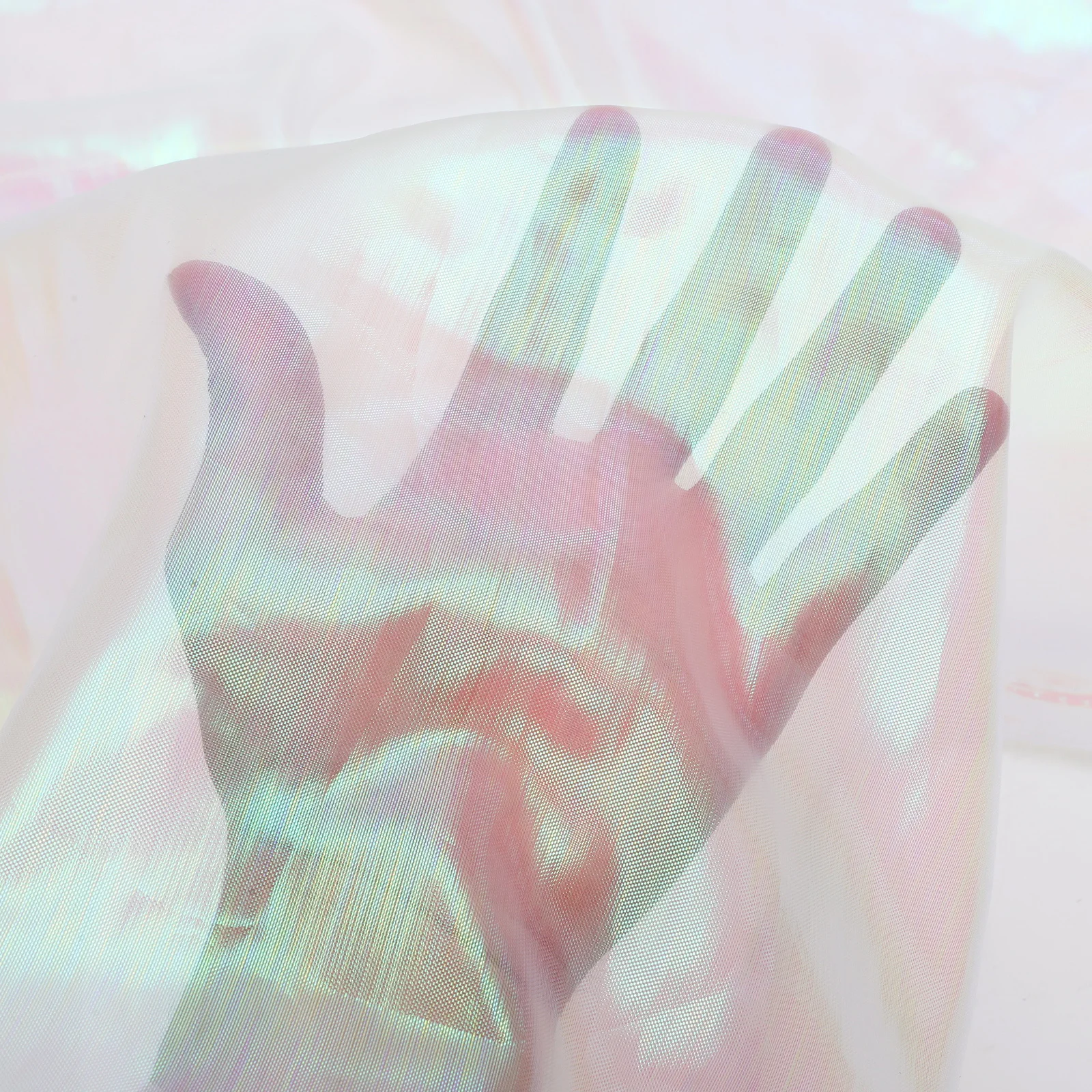 Gradient Organza Fabric Iridescent Holographic Lace Lightweight Soft Gauze Decorative Wedding Dress Background Decors
Gradient Organza Fabric Iridescent Holographic Lace Lightweight Soft Gauze Decorative Wedding Dress Background Decors