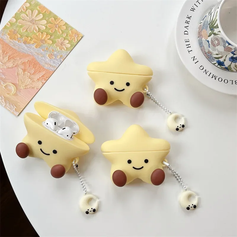 Cartoon Star Case for AirPods 4 Airpod 1 2 3 Pro Pro2 Bluetooth Earbuds Charging Box Protective Earphone Case Cover
Cartoon Star Case for AirPods 4 Airpod 1 2 3 Pro Pro2 Bluetooth Earbuds Charging Box Protective Earphone Case Cover