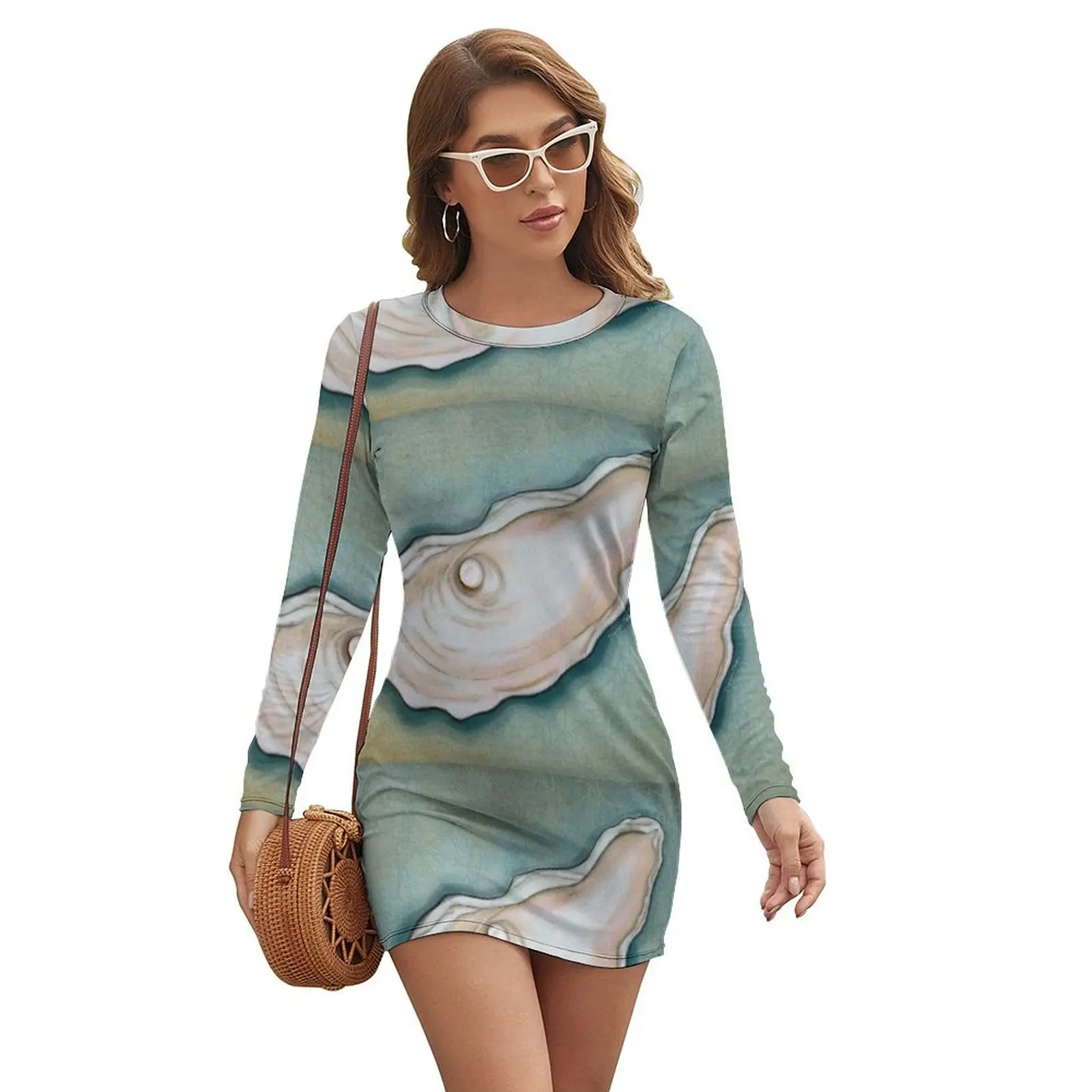 Pearl in Oyster Shell Long-sleeved Dress luxury woman party dress women's evening dress 2024 women summer women
Pearl in Oyster Shell Long-sleeved Dress luxury woman party dress women's evening dress 2024 women summer women