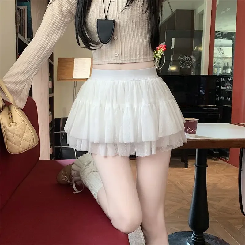 Милая белая сетчатая юбка, пышная юбка, женская юбка в балетном стиле с бутоном цветка
Милая белая сетчатая юбка, пышная юбка, женская юбка в балетном стиле с бутоном цветка