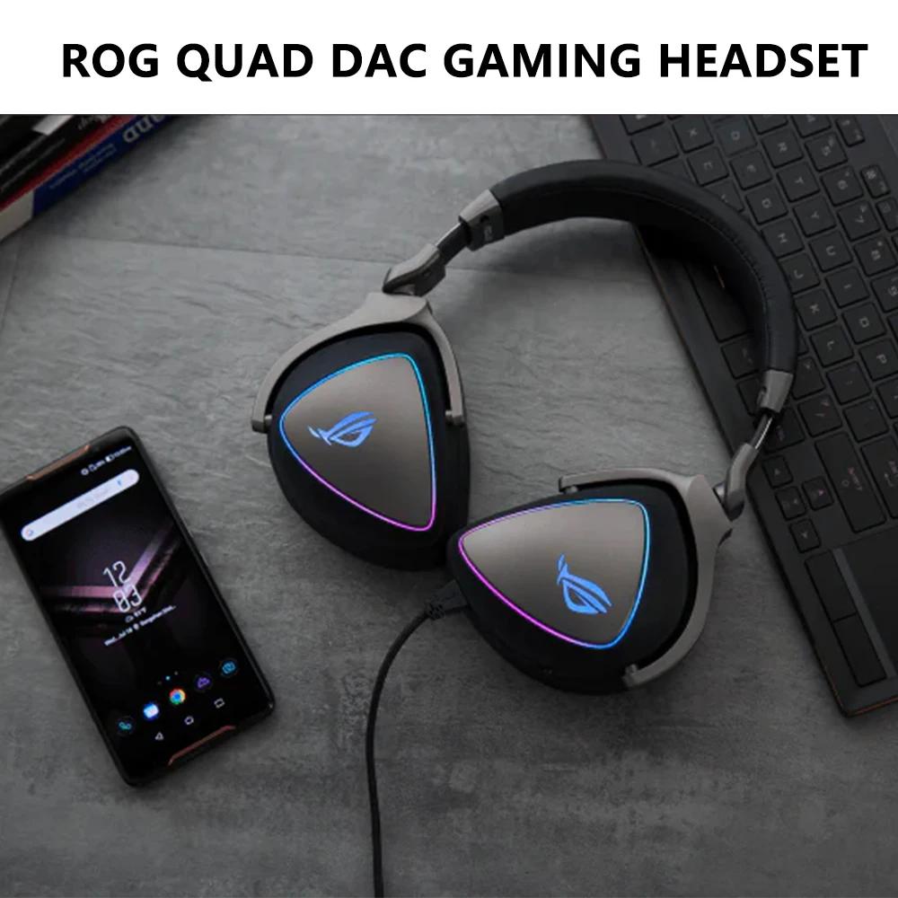 ASUS RGB QUAD-DAC GAMING HEADSET 7.1 Channel USB Over-Ear Headphones PC PS4 PS5 Xbox One Noise Cancelling Soft Earmuff
ASUS RGB QUAD-DAC GAMING HEADSET 7.1 Channel USB Over-Ear Headphones PC PS4 PS5 Xbox One Noise Cancelling Soft Earmuff