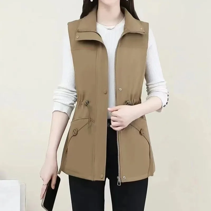 Large Size 7XL Lined Vest Coat Women's Spring Autumn 2025 New Sleeveless Jacket Female Middle-aged Mom Casual Waistcoat Overwear
Large Size 7XL Lined Vest Coat Women's Spring Autumn 2025 New Sleeveless Jacket Female Middle-aged Mom Casual Waistcoat Overwear