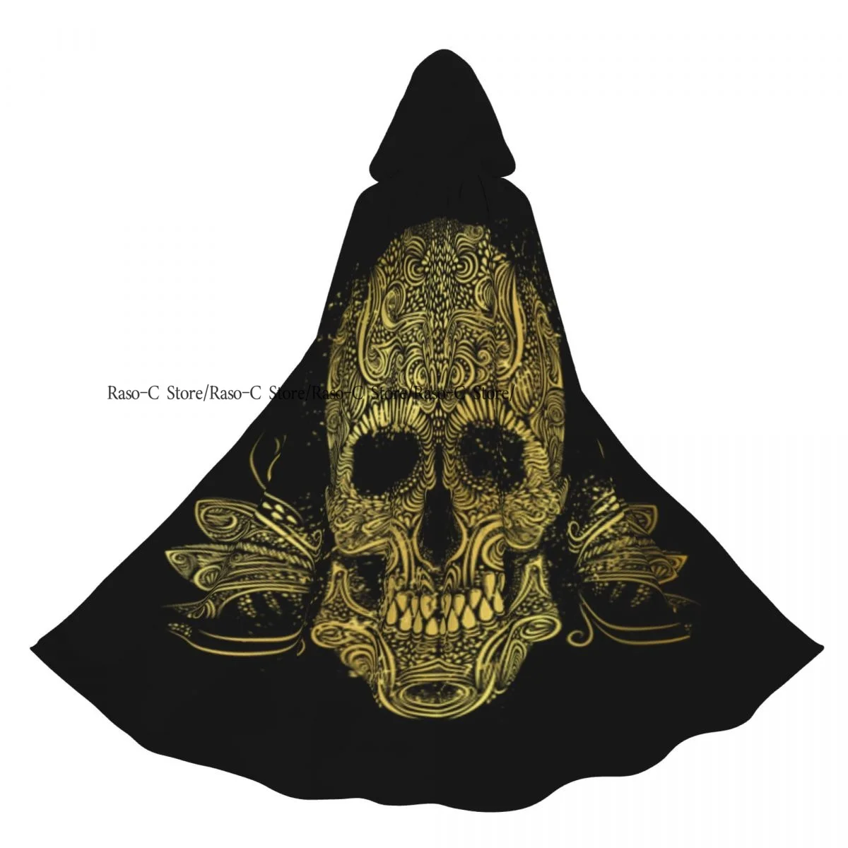 Unisex Witch Party Reversible Hooded Adult Vampires Cape Cloak Skull Floral Pattern
Unisex Witch Party Reversible Hooded Adult Vampires Cape Cloak Skull Floral Pattern