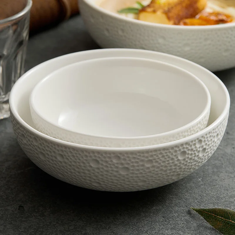 Rock Patterned Ceramic Rice Bowls, Dessert Bowls, Soup Bowls, Irregular Tableware, Dishes, Kitchen Utensils in Restaurants
Rock Patterned Ceramic Rice Bowls, Dessert Bowls, Soup Bowls, Irregular Tableware, Dishes, Kitchen Utensils in Restaurants