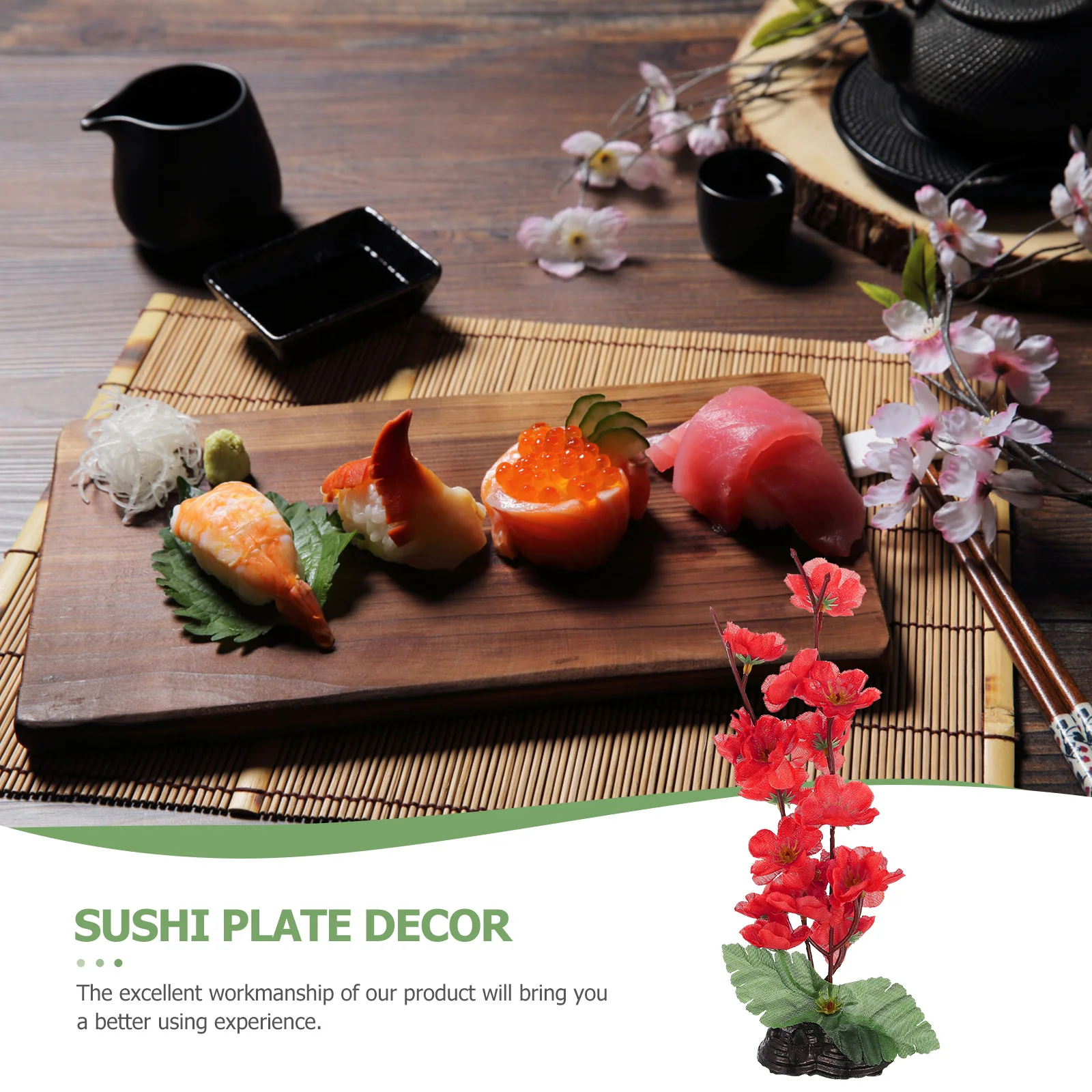 Fake Flower Decorative Fake Blossom Ice Food Tray Sushi Plate Dish Flower Decoration Sushi Plate Decorations Blossom Ornament
Fake Flower Decorative Fake Blossom Ice Food Tray Sushi Plate Dish Flower Decoration Sushi Plate Decorations Blossom Ornament