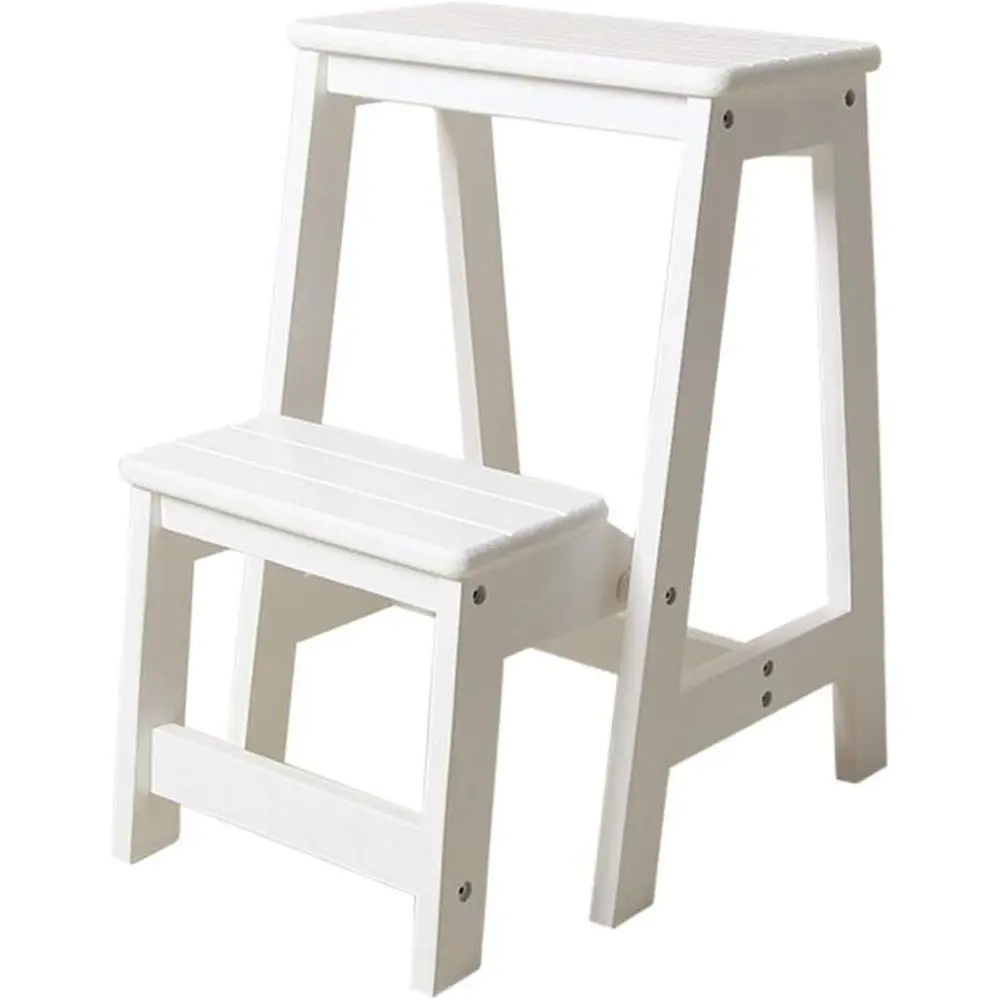 Sturdy Anti-Slip Wooden Step Ladder with Storage, 55cm High for Home and Workshop Use
Sturdy Anti-Slip Wooden Step Ladder with Storage, 55cm High for Home and Workshop Use