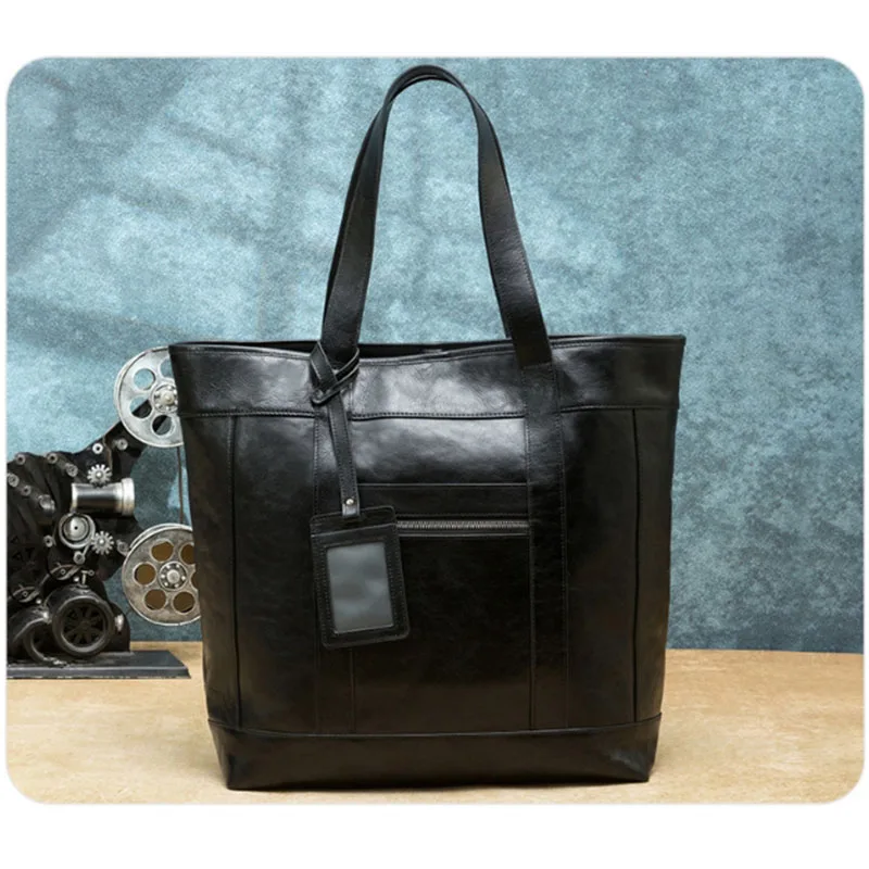New Fashionable Men's Shoulder Bag, Genuine Leather Business Travel Bag, Large Capacity Handbag - Fashionable Design Laptop Bag
New Fashionable Men's Shoulder Bag, Genuine Leather Business Travel Bag, Large Capacity Handbag - Fashionable Design Laptop Bag