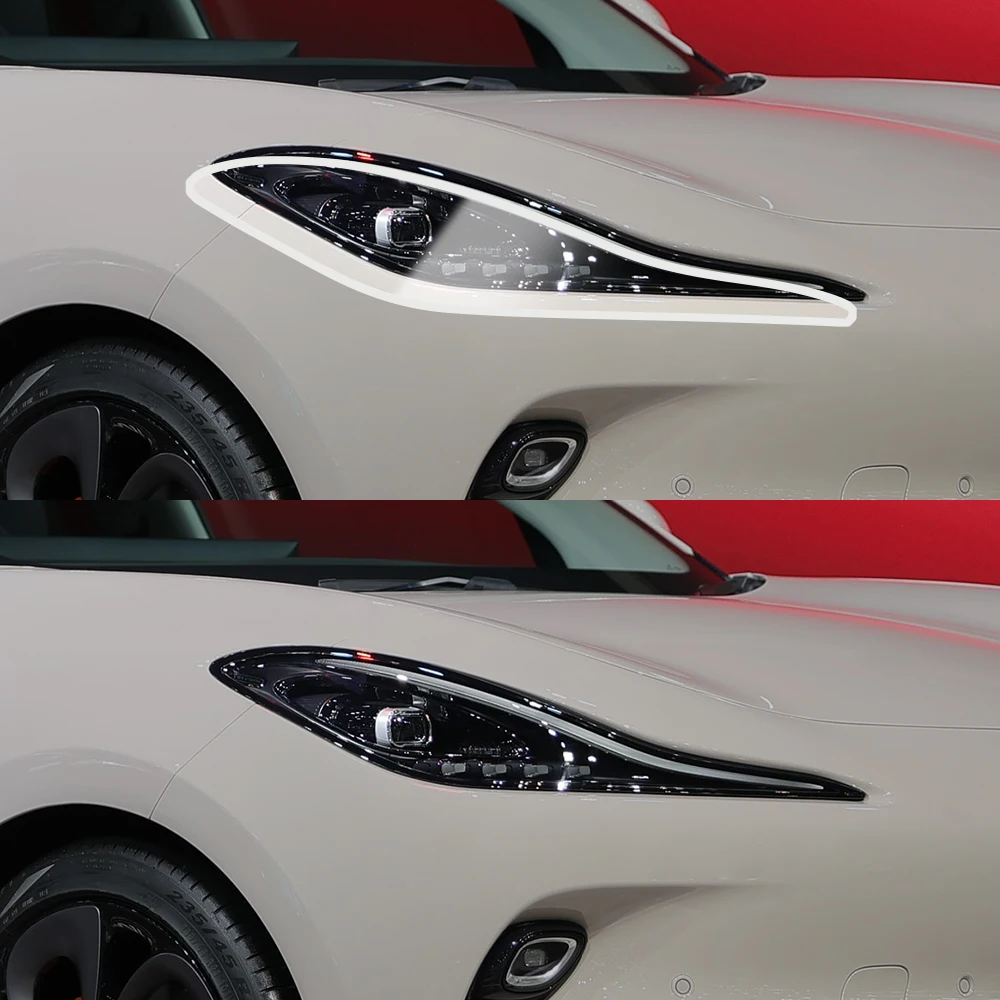 Pre-Cut TPU Headlight Protective Film For MG IM6 2024-2026 Smoke Black High Gloss Anti-Scratch Vinyl Wrap Cover Car Accessories
Pre-Cut TPU Headlight Protective Film For MG IM6 2024-2026 Smoke Black High Gloss Anti-Scratch Vinyl Wrap Cover Car Accessories