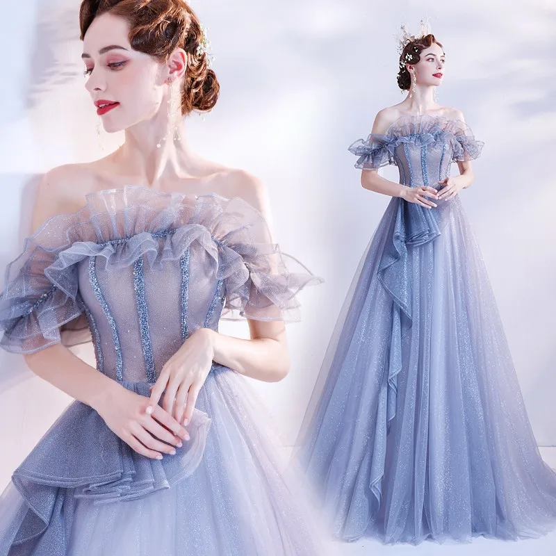 Sreapless Backless Evening Prom Dresses Tulle Sleeveless Formal Prom Gowns Simple V-Neck Sequines Vestidos
Sreapless Backless Evening Prom Dresses Tulle Sleeveless Formal Prom Gowns Simple V-Neck Sequines Vestidos