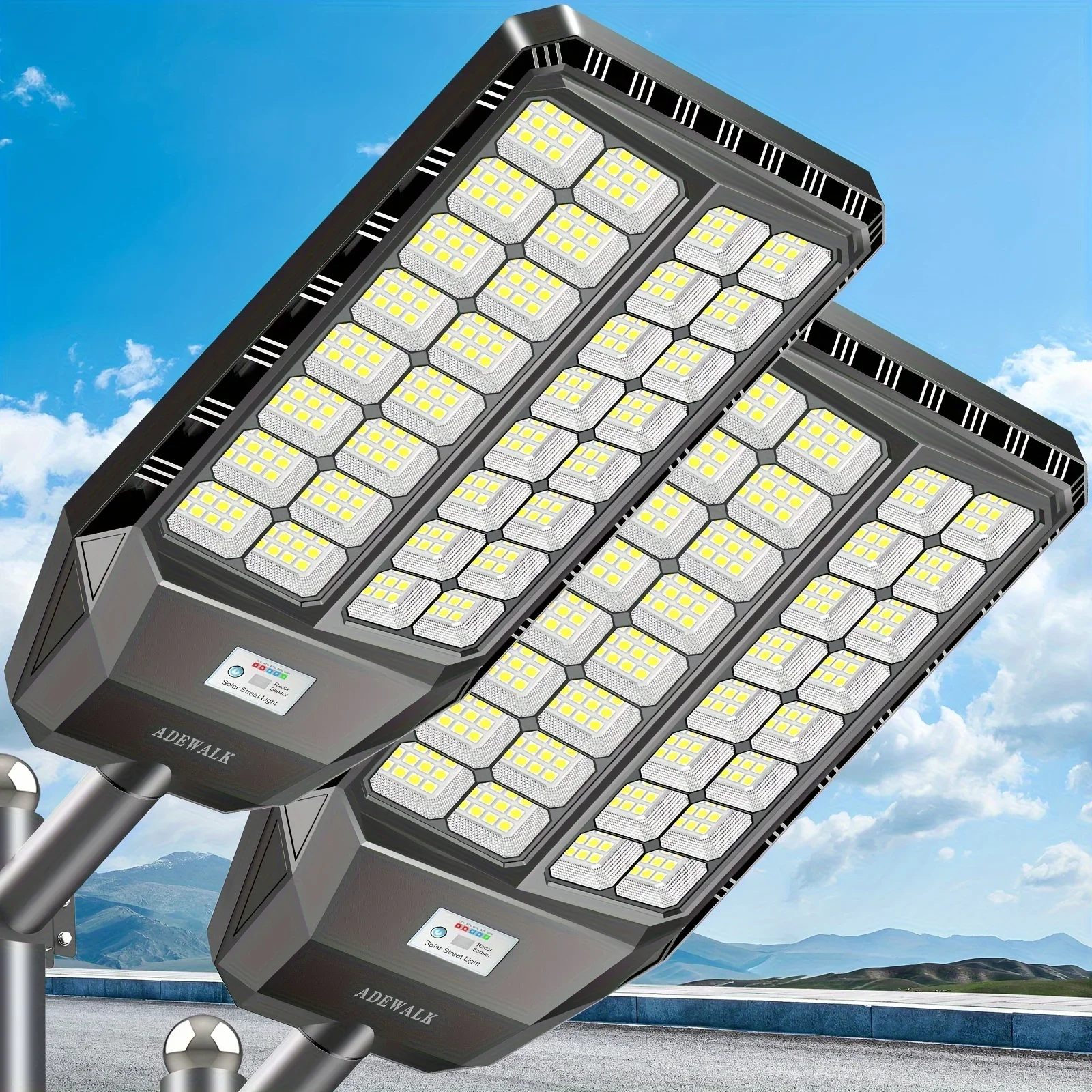 KEEHOME Adewalk Street Lights Outdoor IP67 Waterproof Solar Parking Lot Lights High Brightness Solar Powered Street Light Dusk To Dawn Outdoor Lighting Motion Sensor With Remote Control, 2 Pack
KEEHOME Adewalk Street Lights Outdoor IP67 Waterproof Solar Parking Lot Lights High Brightness Solar Powered Street Light Dusk To Dawn Outdoor Lighting Motion Sensor With Remote Control, 2 Pack