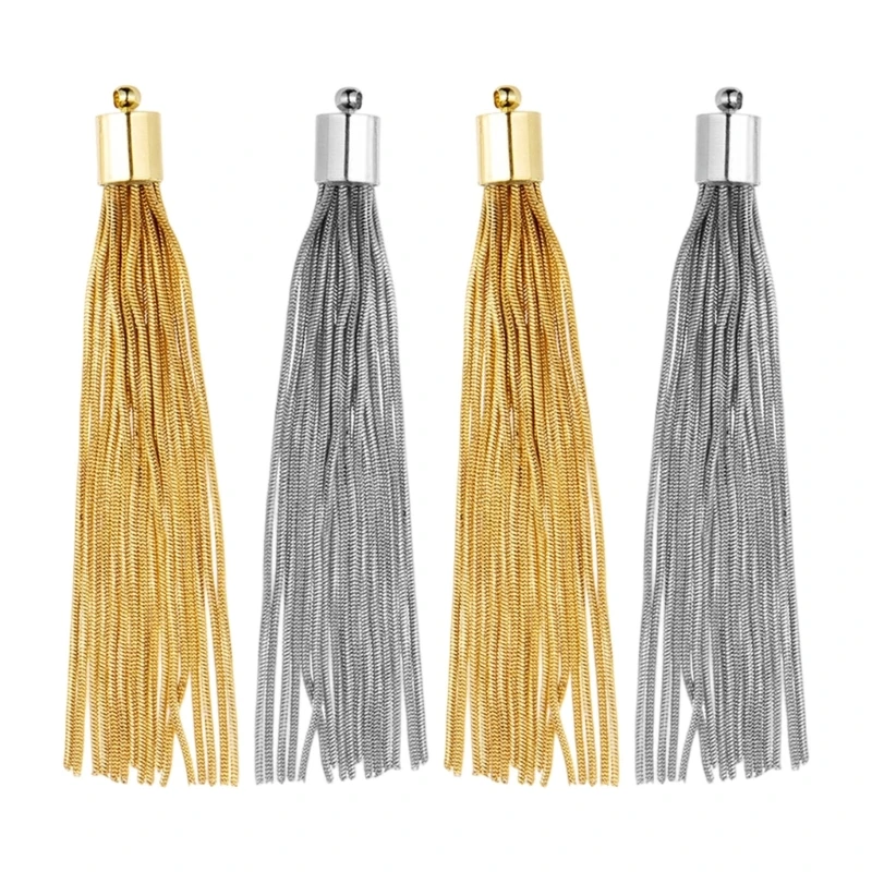 Pack Of 4 Metal Tassels Pendant Connectors For Jewelry Making And Craft Projects
Pack Of 4 Metal Tassels Pendant Connectors For Jewelry Making And Craft Projects