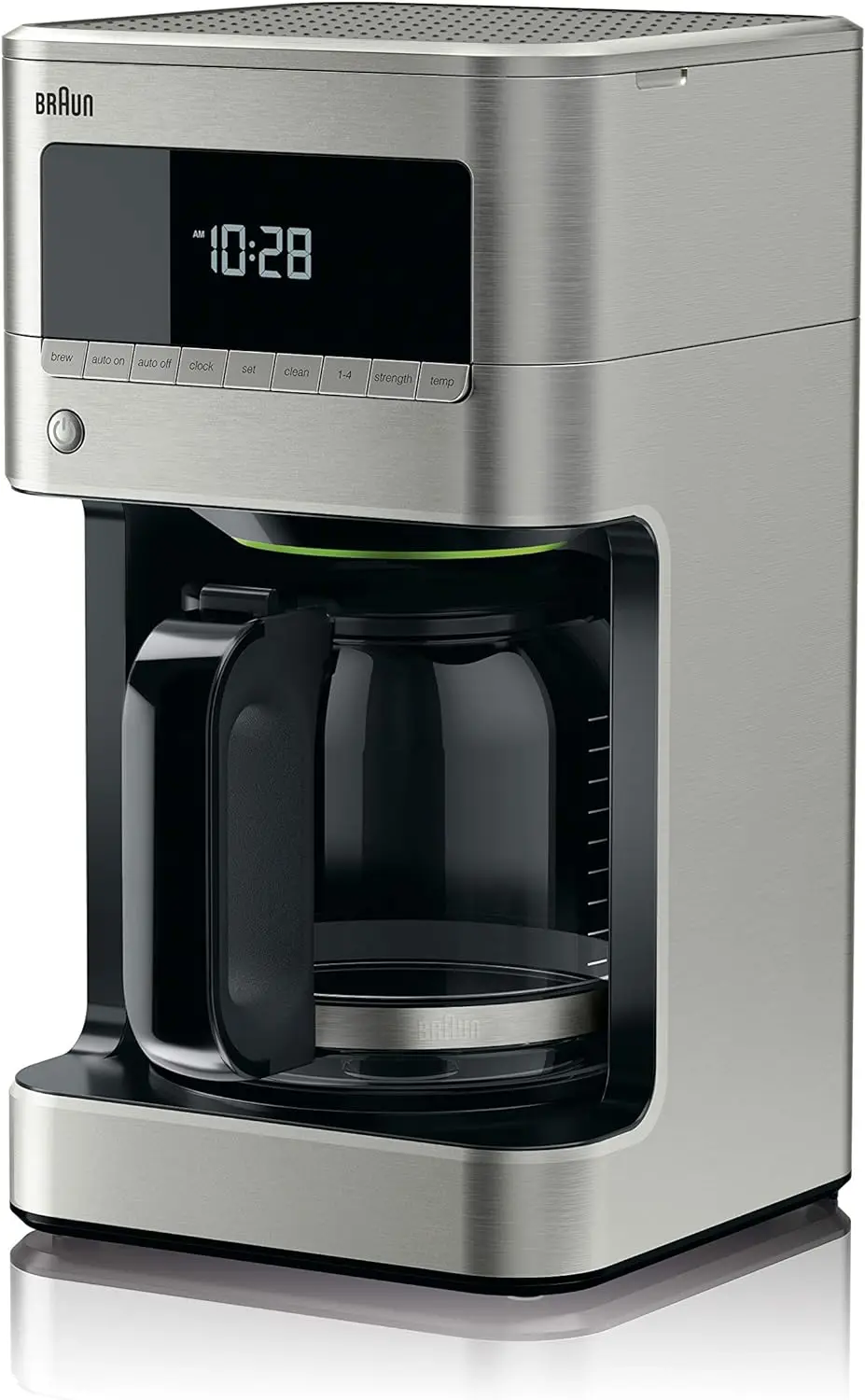 Braun KF7170SI BrewSense Drip Coffeemaker, 12 cup, Stainless Steel, 7.9"D x 7.9"W x 14.2"H, Black and Silver
Braun KF7170SI BrewSense Drip Coffeemaker, 12 cup, Stainless Steel, 7.9"D x 7.9"W x 14.2"H, Black and Silver