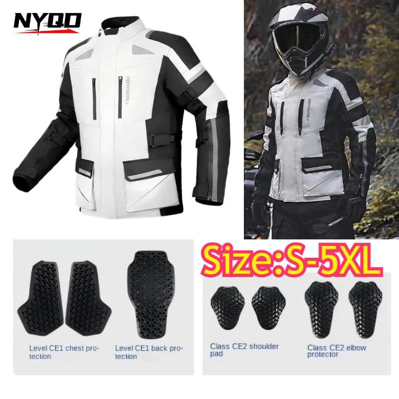 Men‘s Motorcycle Jacket Set Four Seasons Waterproof Breathable Warm Fall Resistant Long Distance Riding Suit
Men‘s Motorcycle Jacket Set Four Seasons Waterproof Breathable Warm Fall Resistant Long Distance Riding Suit