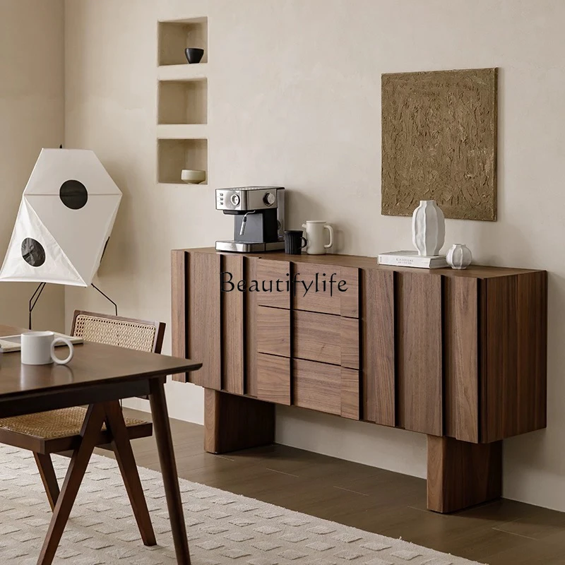 Nordic solid wood dining side cabinet modern simple living room storage cabinet wabi sandy wind
Nordic solid wood dining side cabinet modern simple living room storage cabinet wabi sandy wind