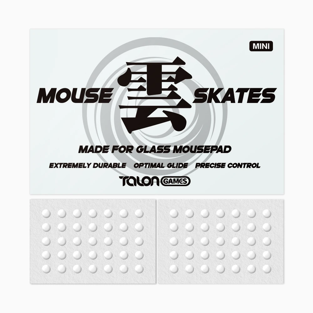 TALONGAMES Universal Mouse Skates 4mm for Glass Mouse Pads, Round Dots 70pcs,Curved Edge, Gaming Mouse Feet (Kumo Mini Series)
TALONGAMES Universal Mouse Skates 4mm for Glass Mouse Pads, Round Dots 70pcs,Curved Edge, Gaming Mouse Feet (Kumo Mini Series)
