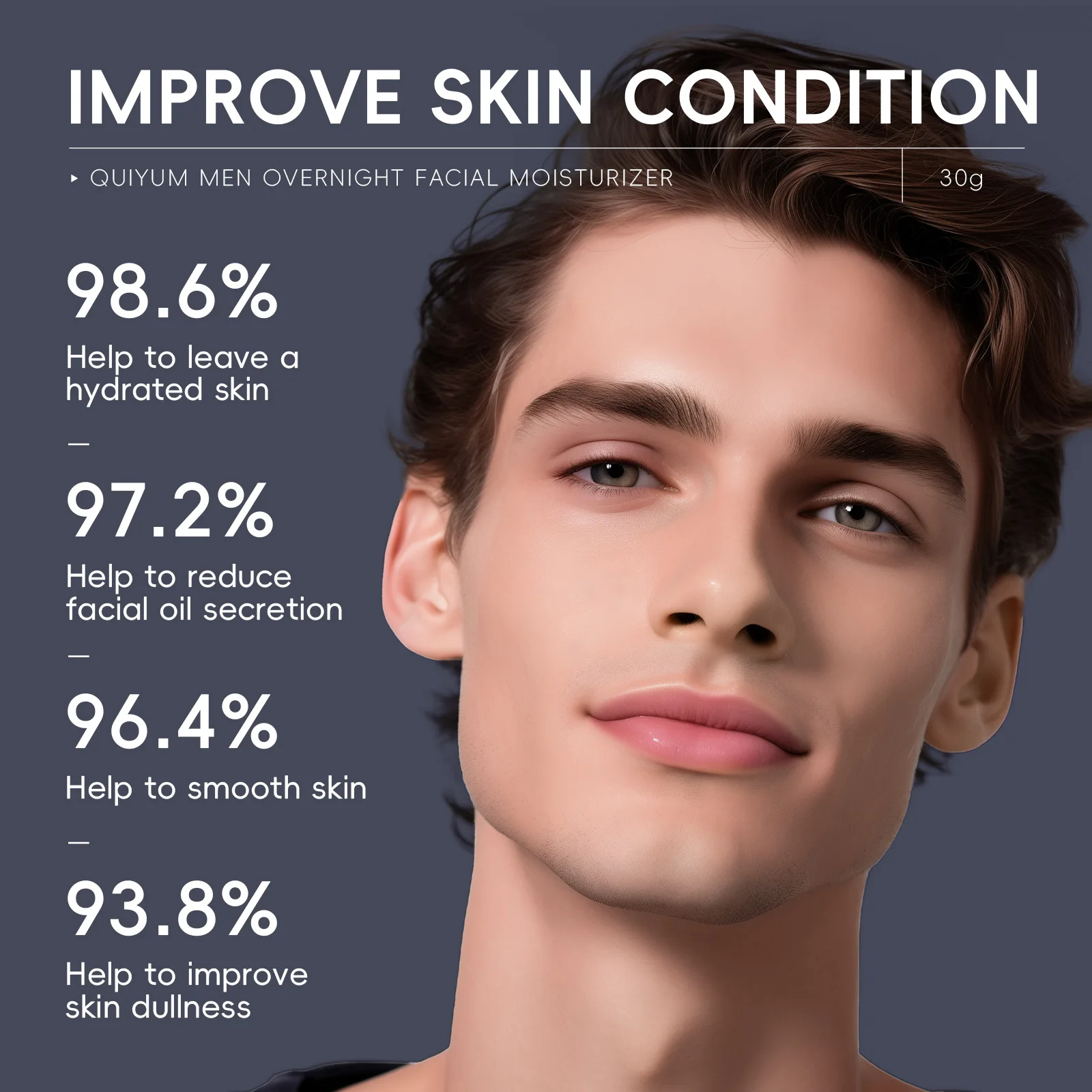 QUIYUM Men Night Moisturizer 30g, Lightweight Non-greasy Face Cream for Oily Skin, Fast Absorbing Hydrating Daily Men Skin Care
QUIYUM Men Night Moisturizer 30g, Lightweight Non-greasy Face Cream for Oily Skin, Fast Absorbing Hydrating Daily Men Skin Care