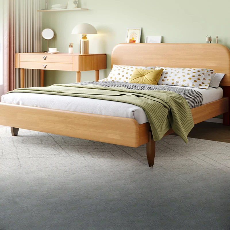 Bedroom Design Bed Beauty Nordic Double Children Modern Luxury Bed Sleeping European Simple Safe Wooden Cama Salon Furniture
Bedroom Design Bed Beauty Nordic Double Children Modern Luxury Bed Sleeping European Simple Safe Wooden Cama Salon Furniture