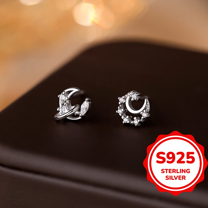 s925Star Moon Серьги для женщин Модные, изысканные, универсальные легкие роскошные нишевые элегантные серьги
s925Star Moon Серьги для женщин Модные, изысканные, универсальные легкие роскошные нишевые элегантные серьги