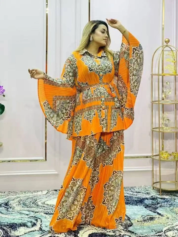 ANLAN 2025 Autumn New Women's Retro Print Loose Shirt Two-piece Set + Elastic Waist Drape Pleated Wide-leg Pants Sets 3AN5716
ANLAN 2025 Autumn New Women's Retro Print Loose Shirt Two-piece Set + Elastic Waist Drape Pleated Wide-leg Pants Sets 3AN5716