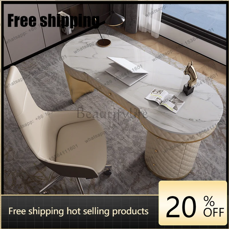 X4 Light luxury rock slab desk and chair modern simple study computer home writing desk designer
X4 Light luxury rock slab desk and chair modern simple study computer home writing desk designer