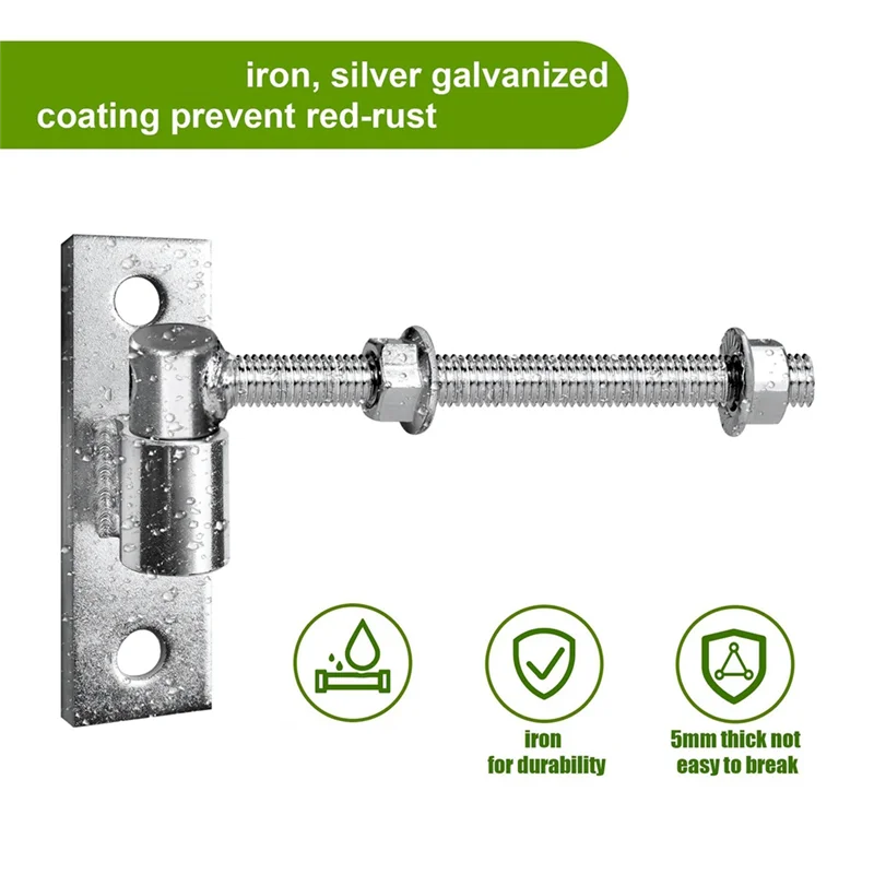 AT51-Heavy Duty Gate Hinges For Wood & Metal Gates, 8 Inch J Bolt Hinge, 2-Pack - Ideal For Farm & Barn Gates
AT51-Heavy Duty Gate Hinges For Wood & Metal Gates, 8 Inch J Bolt Hinge, 2-Pack - Ideal For Farm & Barn Gates