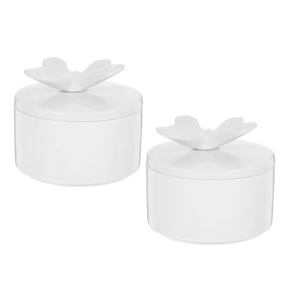 Набор из 2 керамических шкатулок для украшений с изысканным дизайном крышки, декоративный футляр для хранения, портативный органайзер для бижутерии с быстрым доступом, контейнер для мелочей
Набор из 2 керамических шкатулок для украшений с изысканным дизайном крышки, декоративный футляр для хранения, портативный органайзер для бижутерии с быстрым доступом, контейнер для мелочей