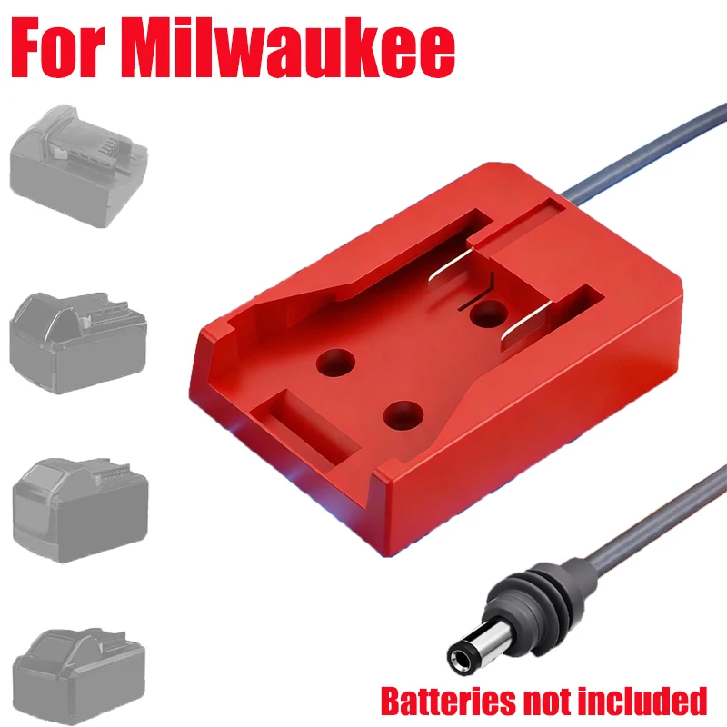 18 AWG DC Power Cable Portable Power Cable Adapter with Control Switch for Makita/Milwaukee/Ryobi 18V Li-ion Battery for Camping
18 AWG DC Power Cable Portable Power Cable Adapter with Control Switch for Makita/Milwaukee/Ryobi 18V Li-ion Battery for Camping