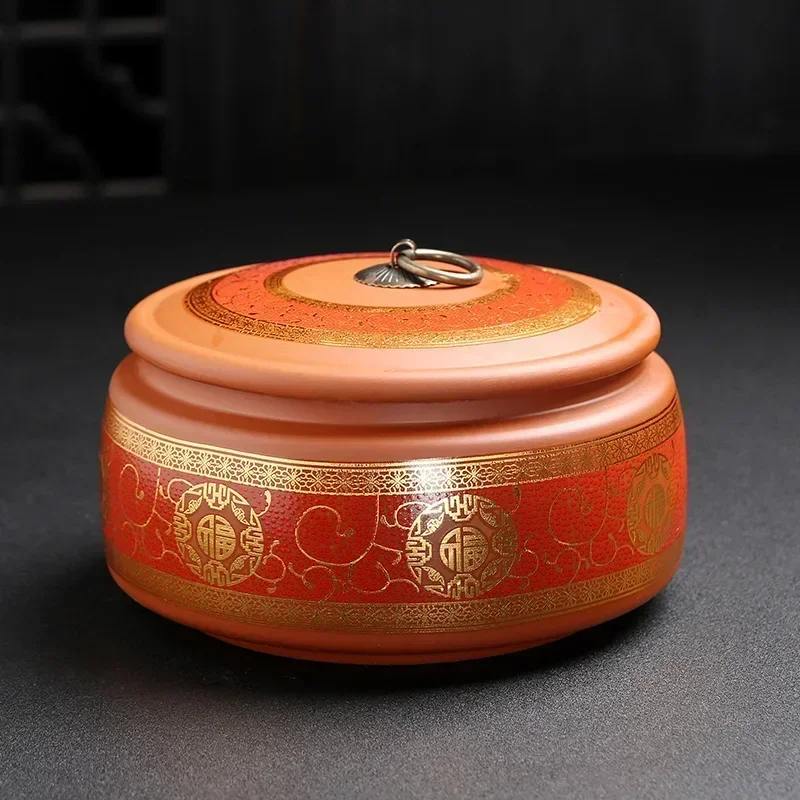 Coffee Canister Chinese Ceramics Tea Caddy Large Candy Storage Tank Portable Sealed Tea Jar Purple Clay Travel Tea Boxes
Coffee Canister Chinese Ceramics Tea Caddy Large Candy Storage Tank Portable Sealed Tea Jar Purple Clay Travel Tea Boxes