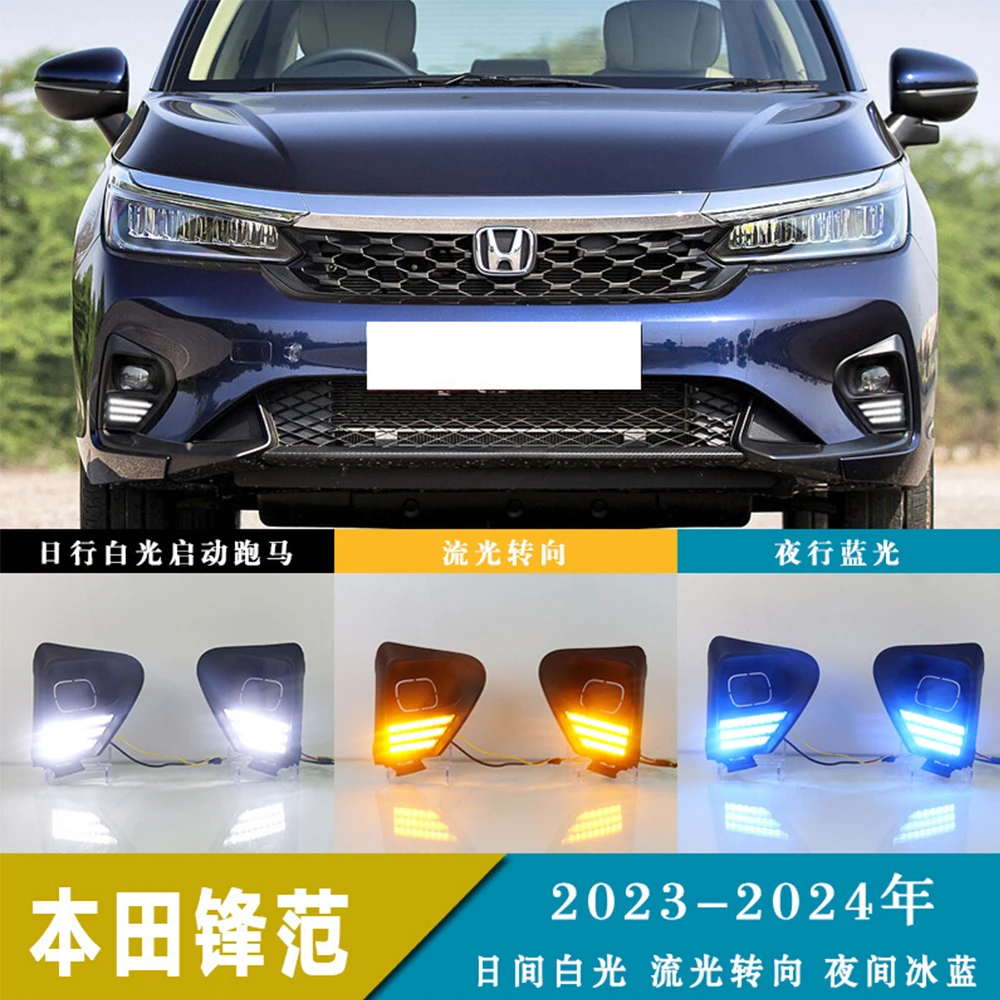 Car DRL LED Daytime Running Lights Driving Fog Lamp with Turn Signal Front Bumper fog light For Honda City 2023 2024
Car DRL LED Daytime Running Lights Driving Fog Lamp with Turn Signal Front Bumper fog light For Honda City 2023 2024