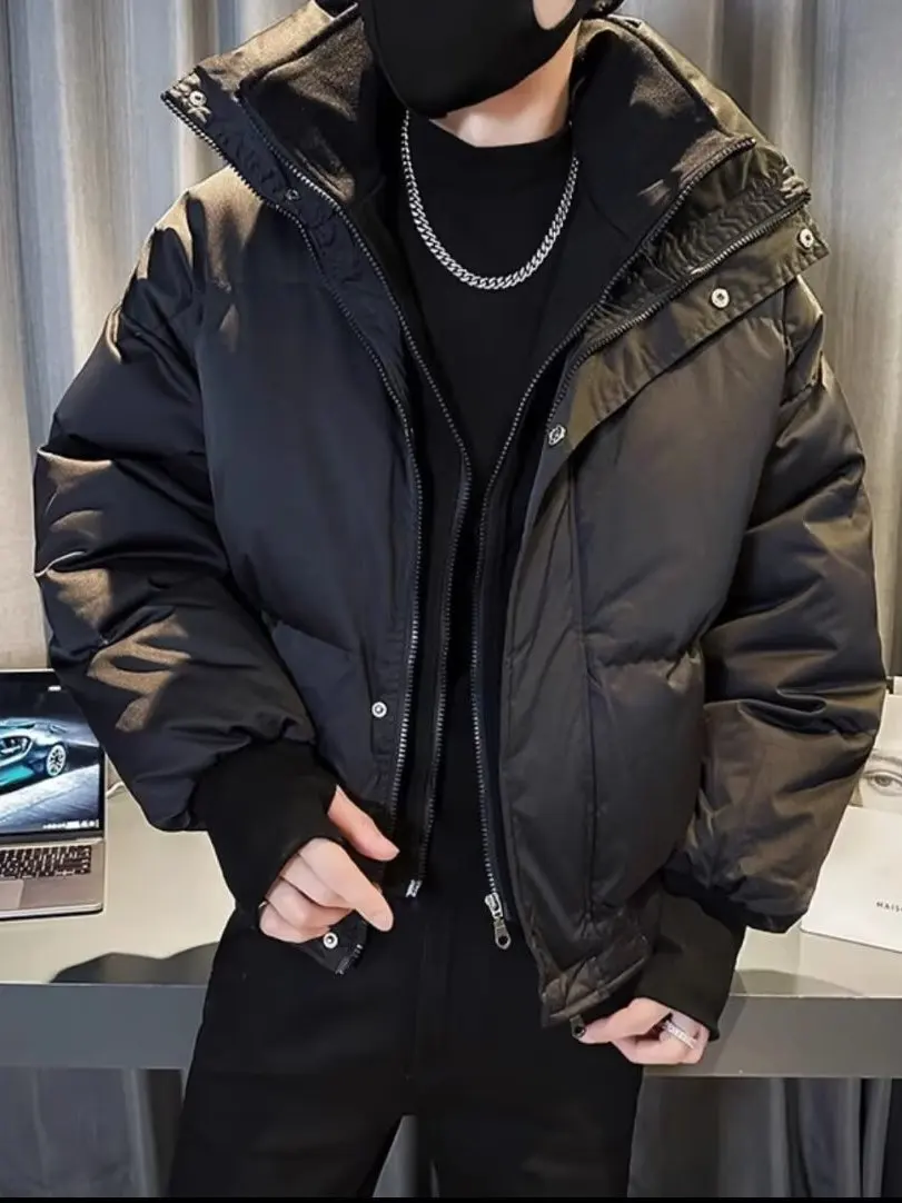 Advanced Feeling Thickened down Cotton Jacket Men's Stand Collar Bread Style Winter Loose Fake Two-Piece Design Cotton Coat W...
Advanced Feeling Thickened down Cotton Jacket Men's Stand Collar Bread Style Winter Loose Fake Two-Piece Design Cotton Coat W...