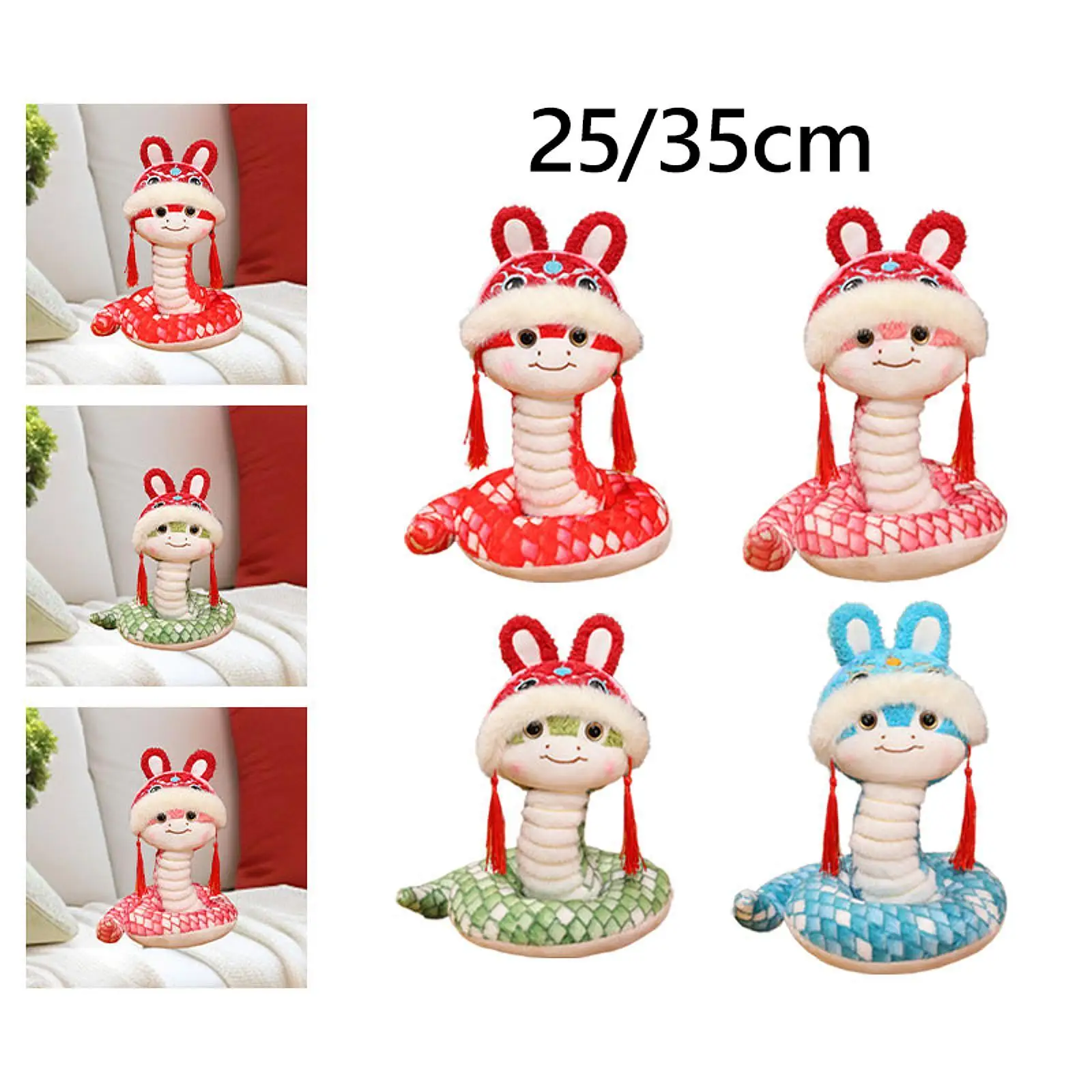 Chinese New Year 2025 Snake Plush Toy Snake Figurine Collectible Statue Birthday Ornament Lunar New Year Decor for Boys Girls
Chinese New Year 2025 Snake Plush Toy Snake Figurine Collectible Statue Birthday Ornament Lunar New Year Decor for Boys Girls