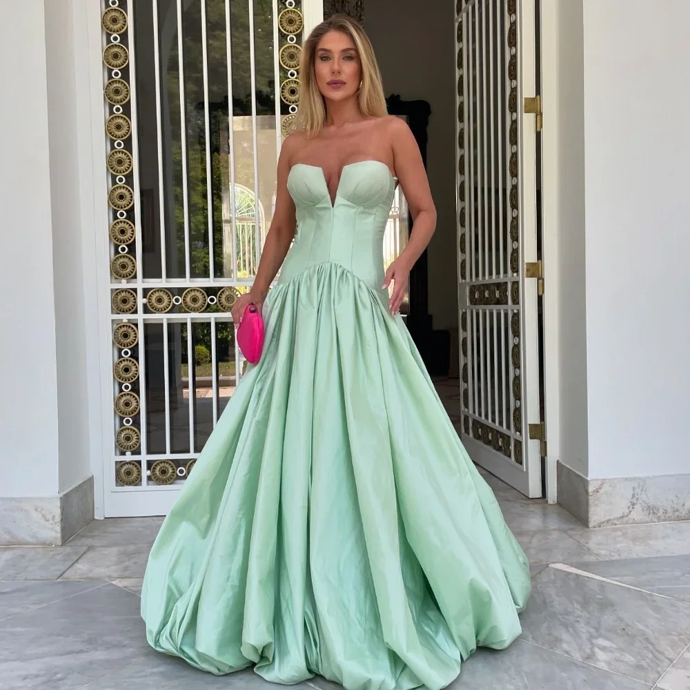 Wrinkle A-line Strapless Long Dress Custom Casual Dress Custom Simple Modern Style Formal Occasion Evening Dress
Wrinkle A-line Strapless Long Dress Custom Casual Dress Custom Simple Modern Style Formal Occasion Evening Dress