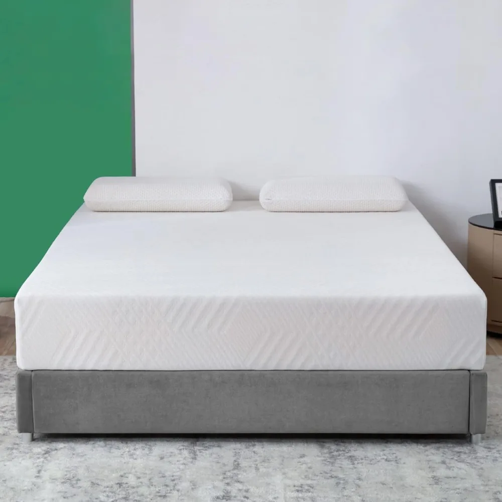 King Size Mattress in a Box, 10 inch Bed Mattresses, Cooling Gel Green Tea Memory Foam, Medium Firm
King Size Mattress in a Box, 10 inch Bed Mattresses, Cooling Gel Green Tea Memory Foam, Medium Firm