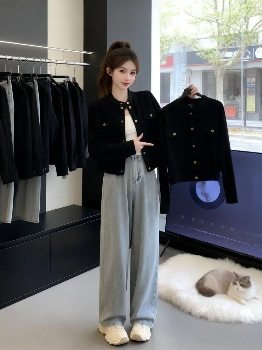 Spring New plus Size Vintage Loose Stand Collar Design Slimming Short Coat Long Sleeve Small Size Thin Top Women's Fashion
Spring New plus Size Vintage Loose Stand Collar Design Slimming Short Coat Long Sleeve Small Size Thin Top Women's Fashion