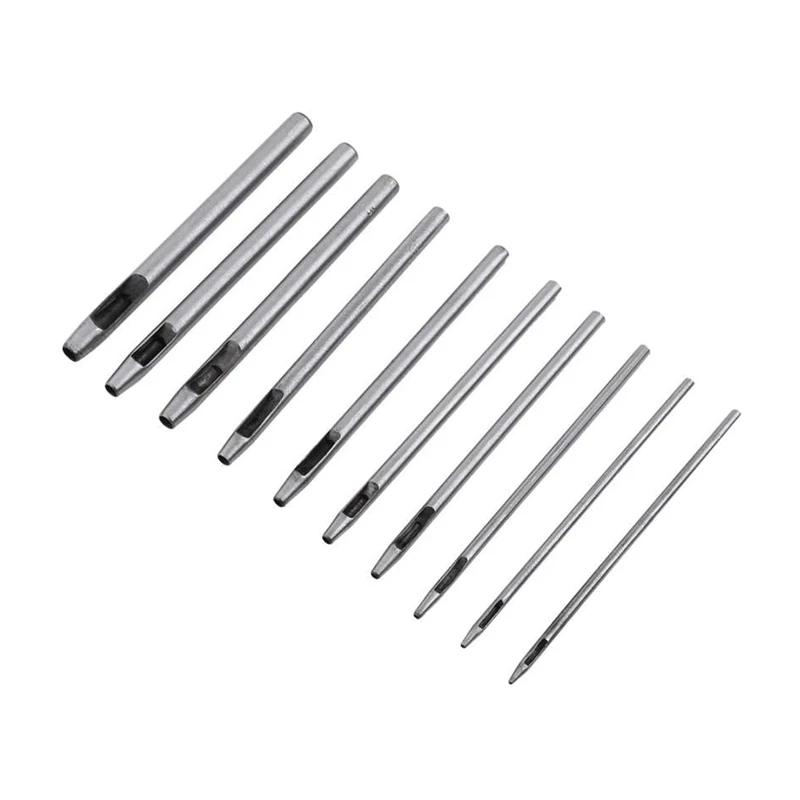 10 Pcs Leather Hole Punch Cutter Hollow Punch Set For Leather Tools For Soft Material Working 0.5-5Mm
10 Pcs Leather Hole Punch Cutter Hollow Punch Set For Leather Tools For Soft Material Working 0.5-5Mm