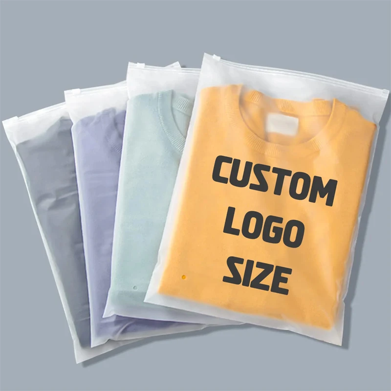 Printed Logo Resealable Poly Pe Clothing T-Shirts Bag Custom Frosted Zipper Plastic Packaging Zip Lock Bag For Clothes
Printed Logo Resealable Poly Pe Clothing T-Shirts Bag Custom Frosted Zipper Plastic Packaging Zip Lock Bag For Clothes