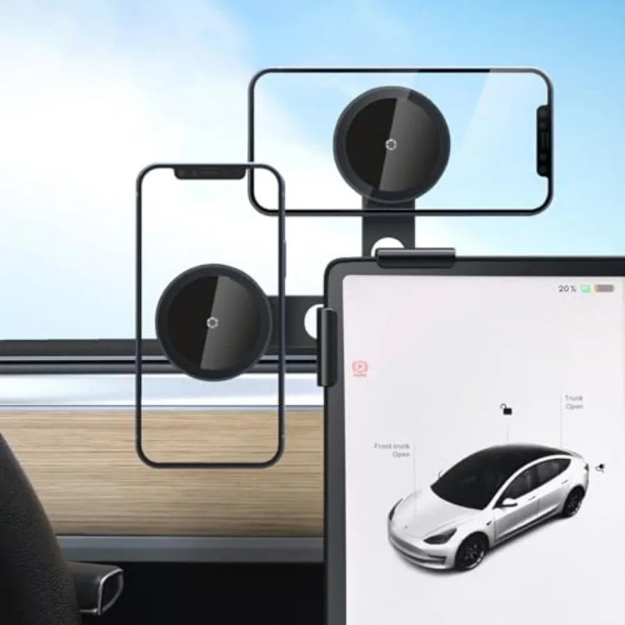 Крепление для телефона Tesla MagSafe, автомобильный держатель для телефона, поворот на 360° ° Регулируемый магнитный держатель для телефона на приборную панель Tesla для моделей 3/Y/S/X/C
Крепление для телефона Tesla MagSafe, автомобильный держатель для телефона, поворот на 360° ° Регулируемый магнитный держатель для телефона на приборную панель Tesla для моделей 3/Y/S/X/C